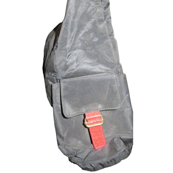 ED HARDY by Christian Audigier Y2K Mermaid Black Canvas & Patent Leather Trim & - Picture 5 of 12